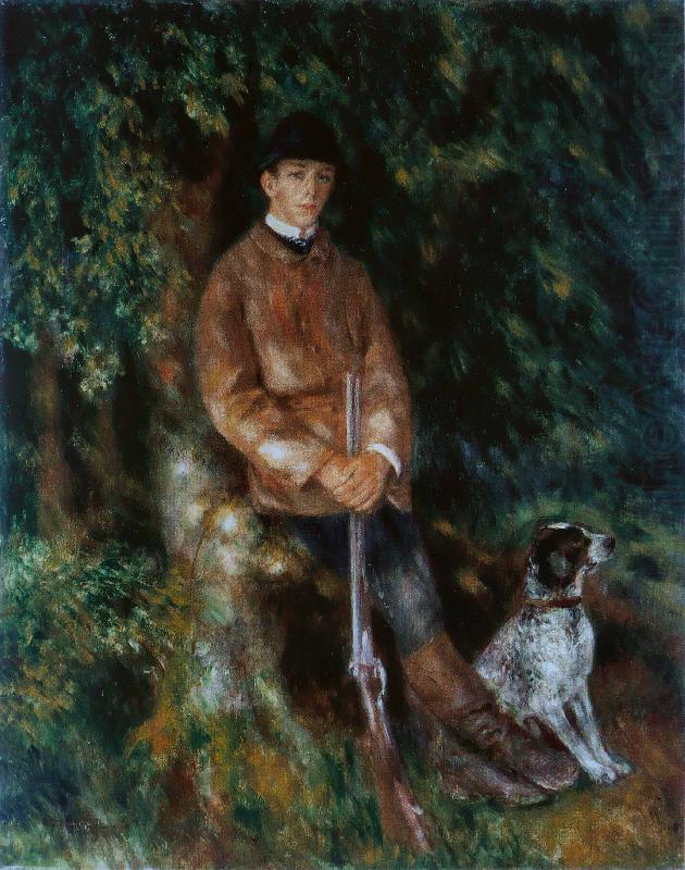 Pierre Auguste Renoir Portrait of Alfred Berard with His Dog china oil painting image